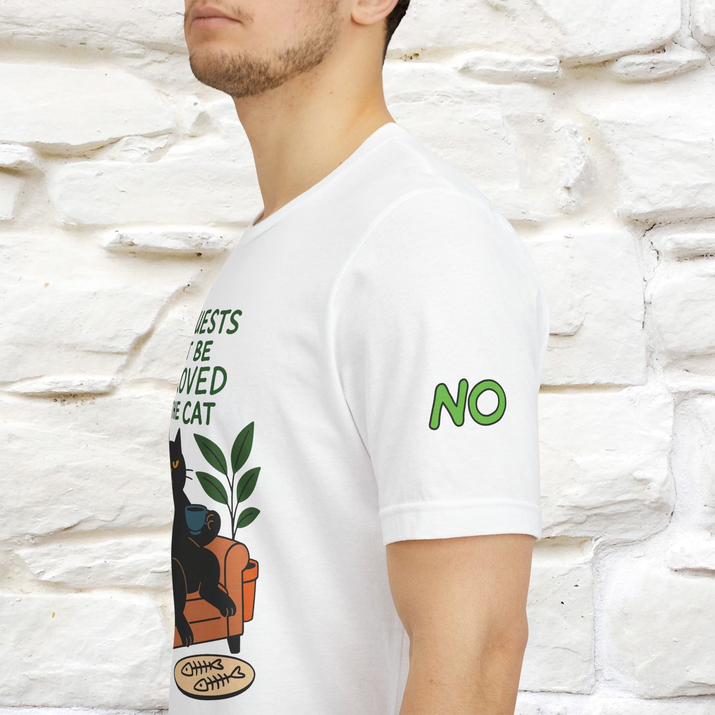 "All Guest Must Be Approved By The Cat - NO,MAYBE" Cat T-shirt |Nunu&Miao Studio