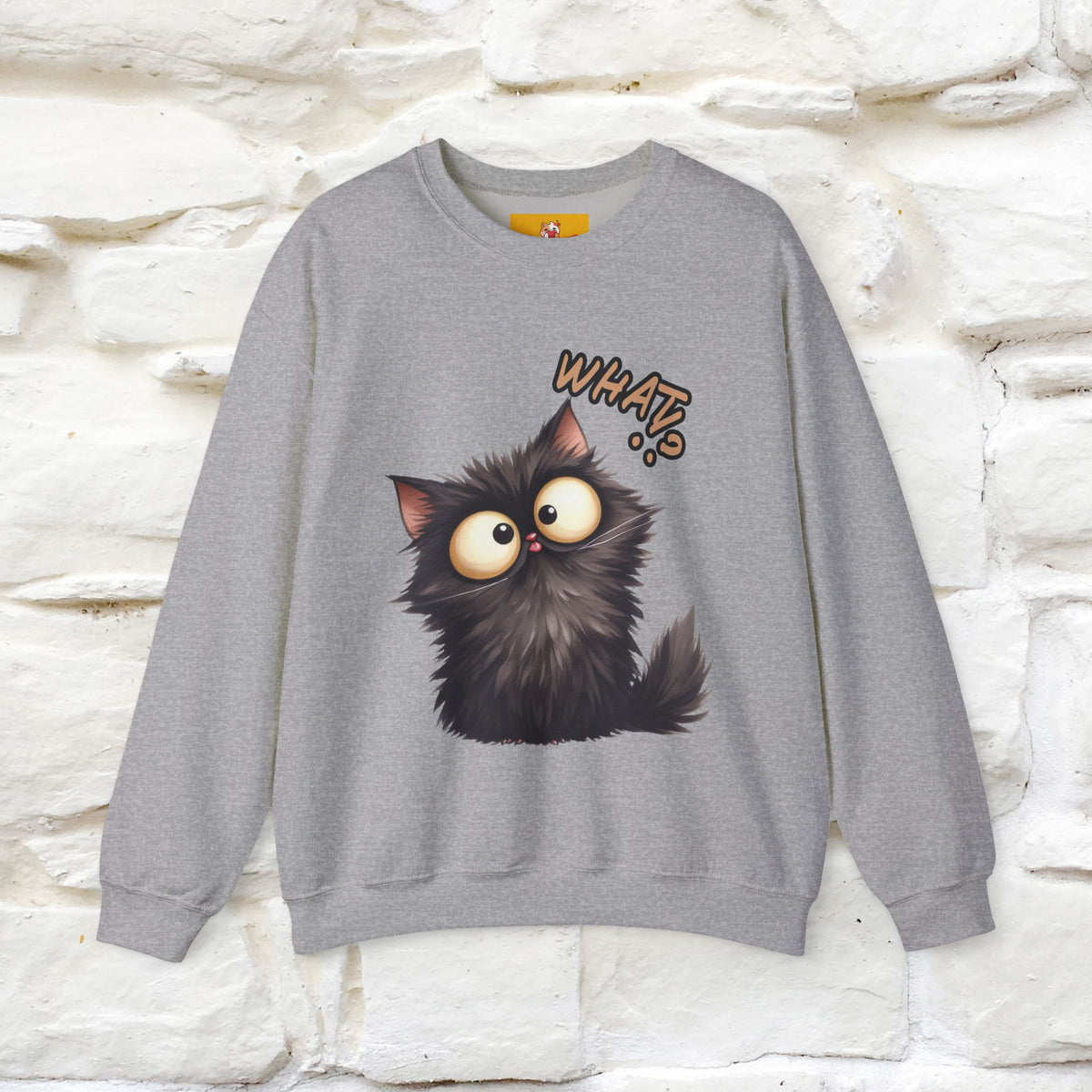 "What'' |Cat Sweatshirt | Nunu&Miao Studio