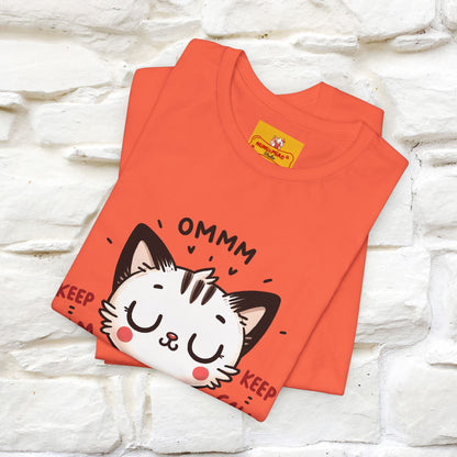 Ommm, Keep Calm | Relaxed Cat Shirt for Men & Women | 100% Cotton* - Nunu&Miao Studio