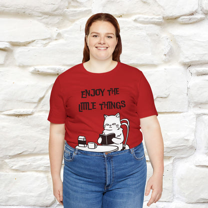 "Enjoy The Little Things." Cat T-Shirt | Nunu&Miao Studio