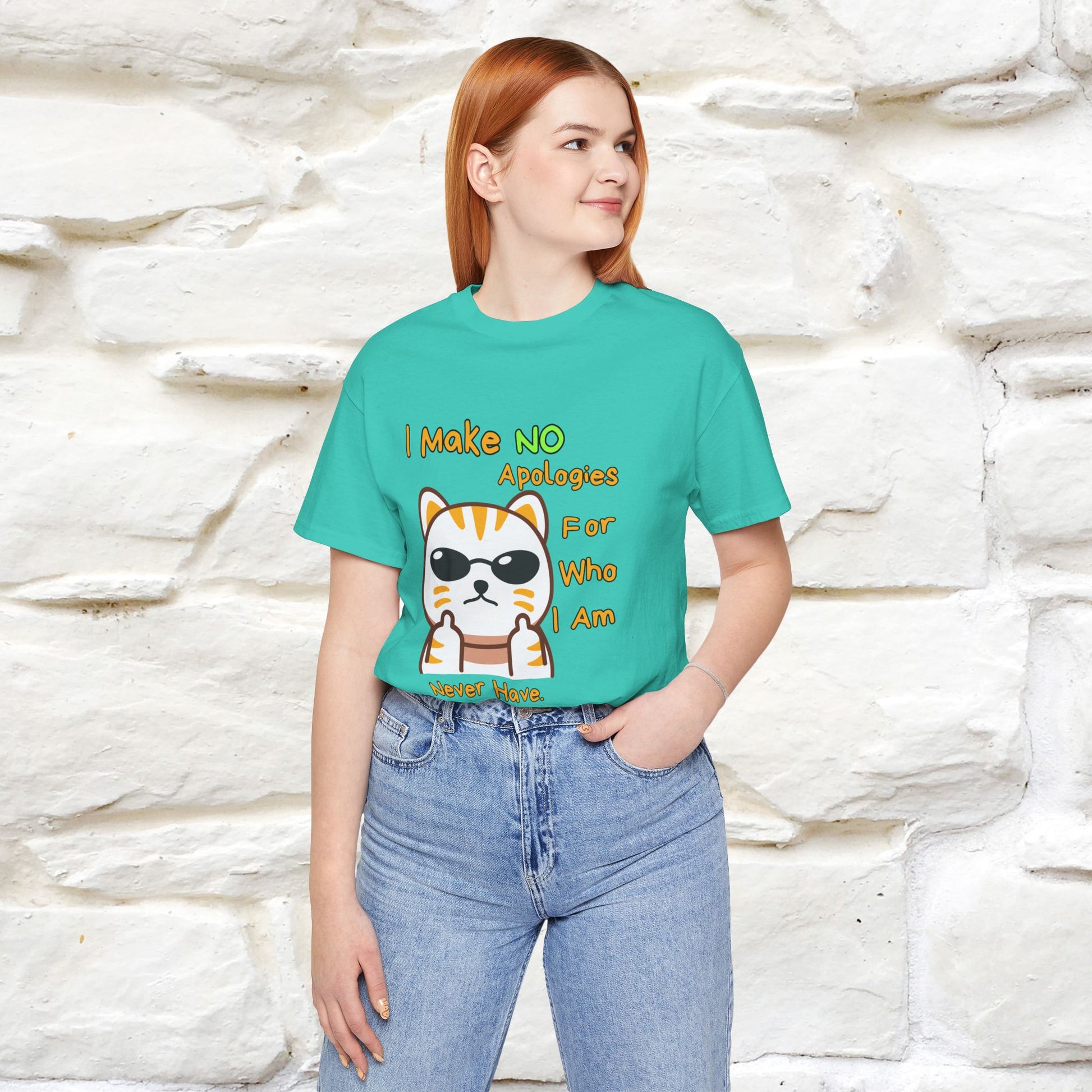 "I Make No Apologies... " |Cat T-Shirt | Nunu&Miao Studio - Nunu&Miao Studio