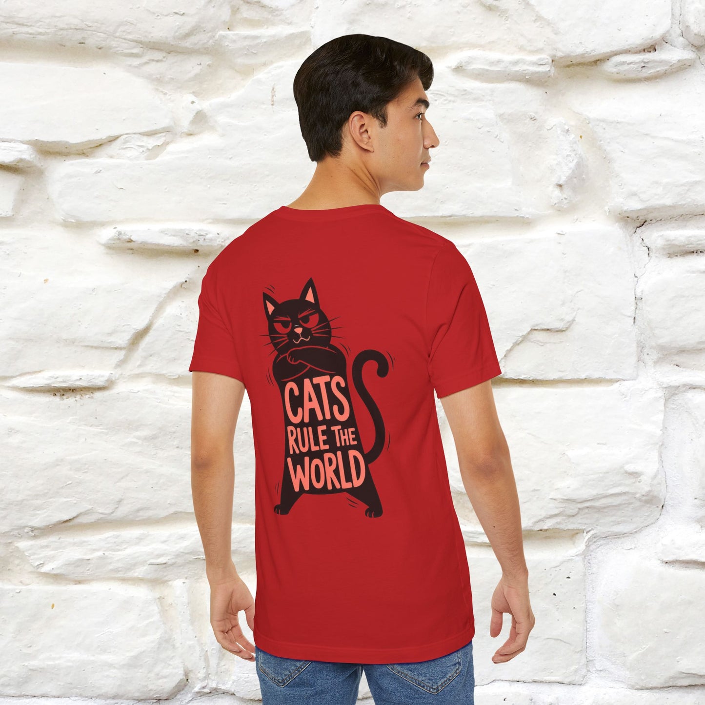 “Cats Rule The World” |Cat T-Shirt | Front & Back Design | Nunu&Miao Studio