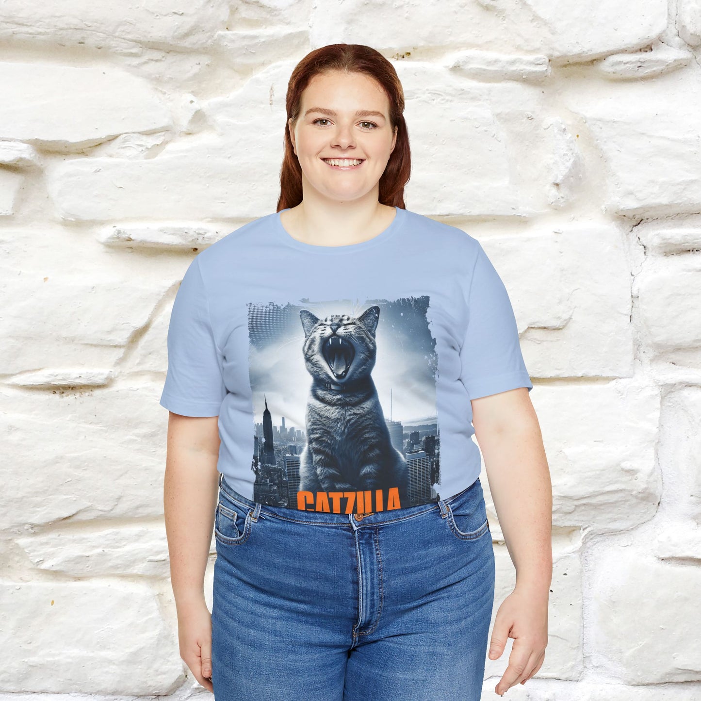 Catzilla T-Shirt | Fun Monster Cat Tee for Men & Women | 100% Cotton - Nunu&Miao Studio