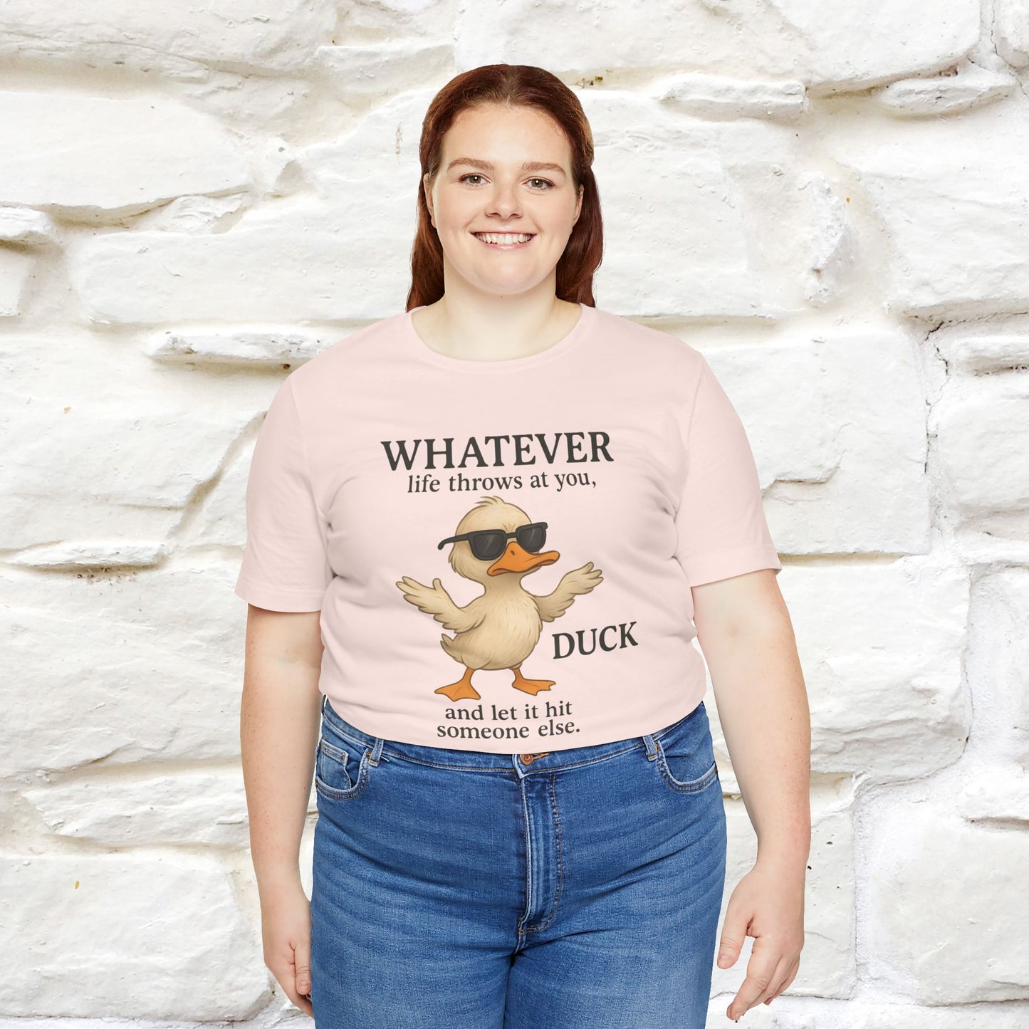 "Whatever Life Throws At You " Funny Duck T-shirt |Nunu&Miao Studio - Nunu&Miao Studio