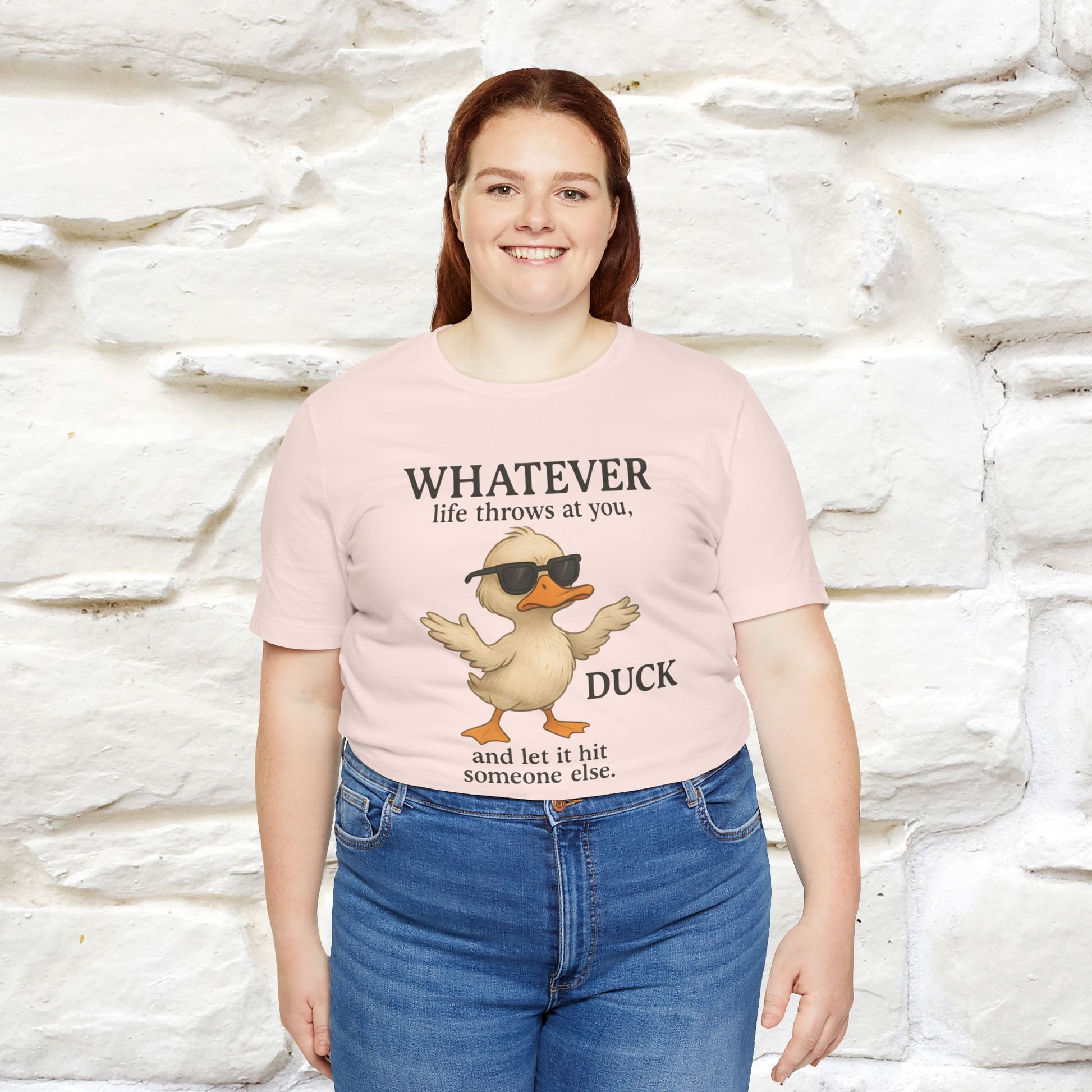 "Whatever Life Throws At You " Funny Duck T-shirt |Nunu&Miao Studio - Nunu&Miao Studio