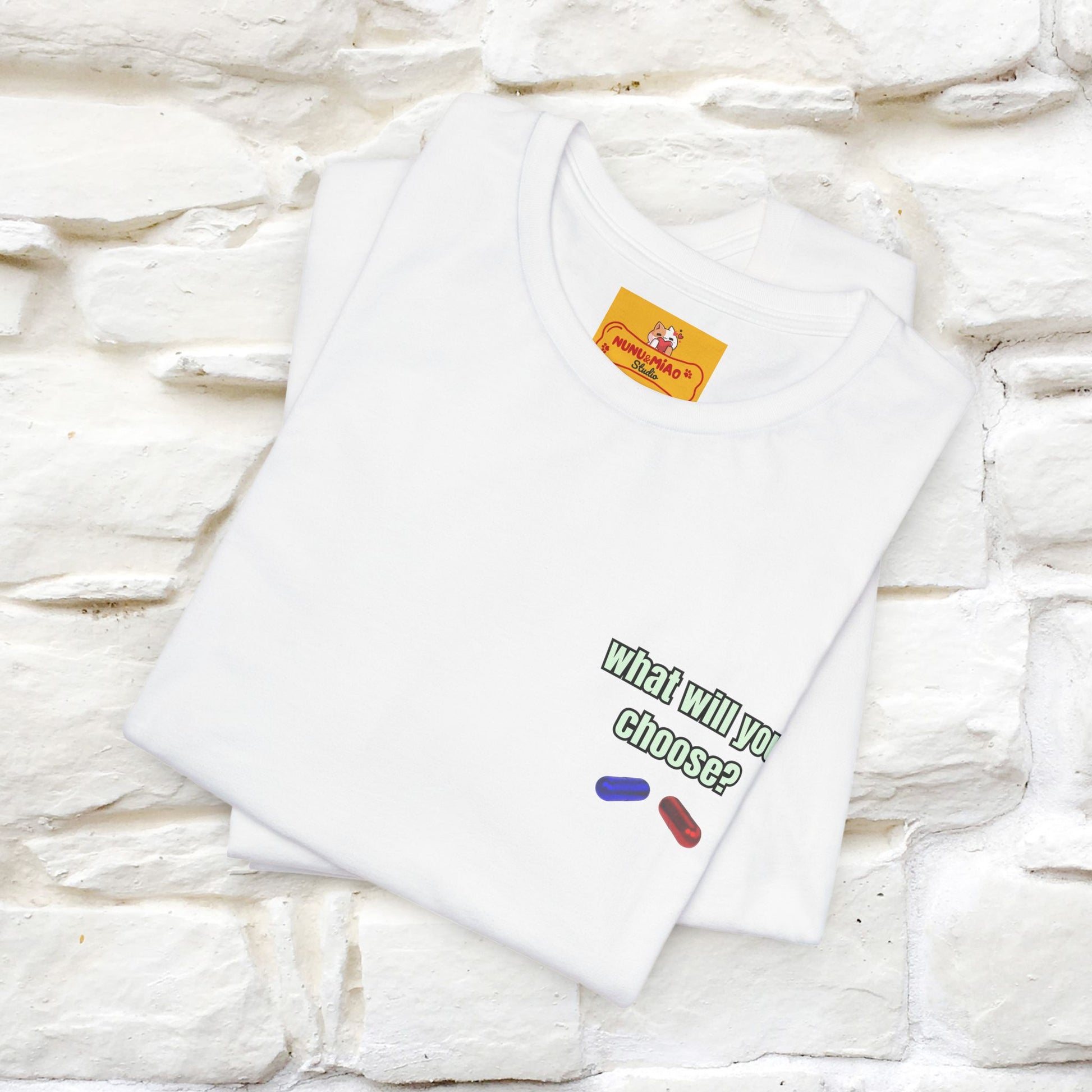 The Catrix: What Will You Choose?  | Cat T-Shirt |Nunu&Miao Studio - Nunu&Miao Studio