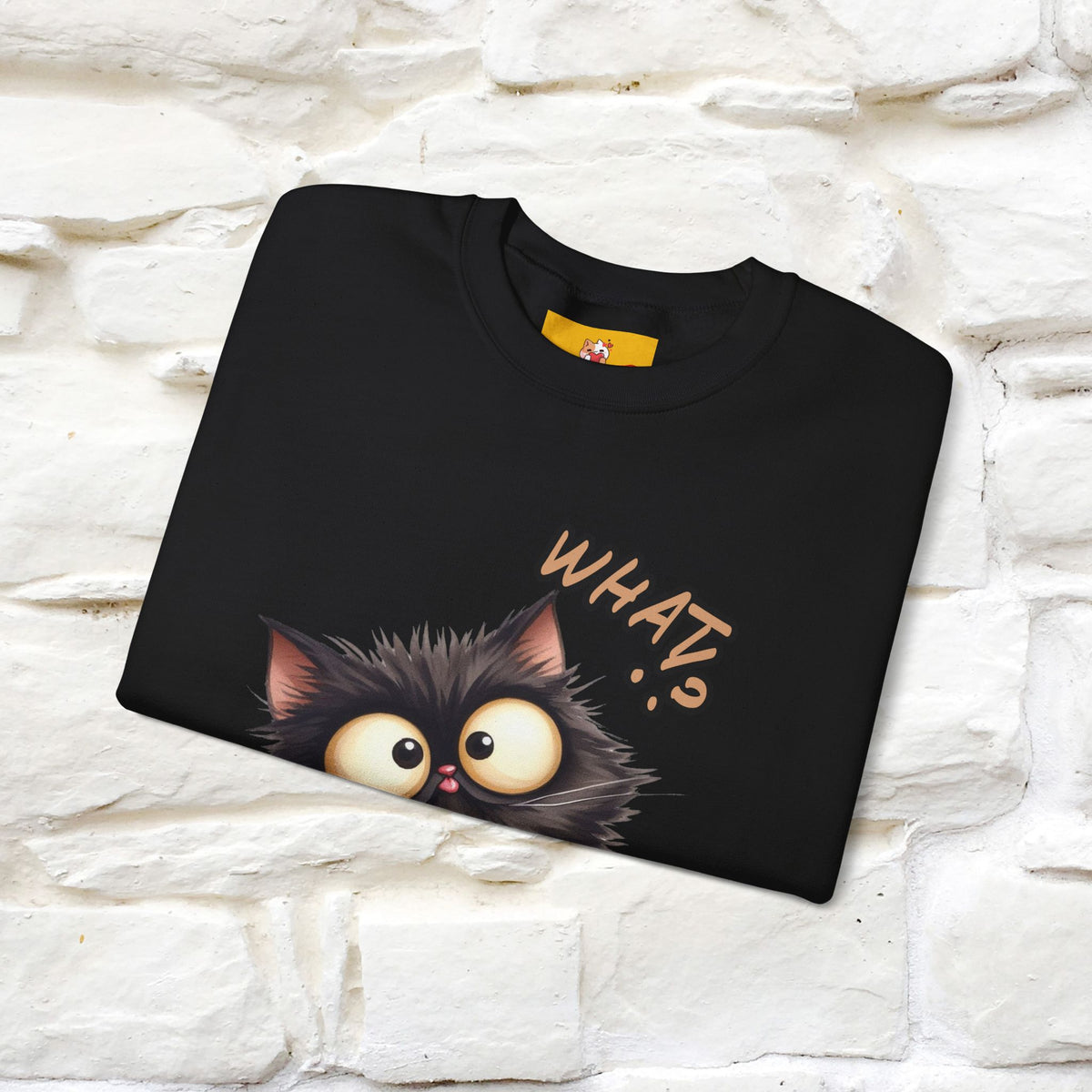 "What'' |Cat Sweatshirt | Nunu&Miao Studio