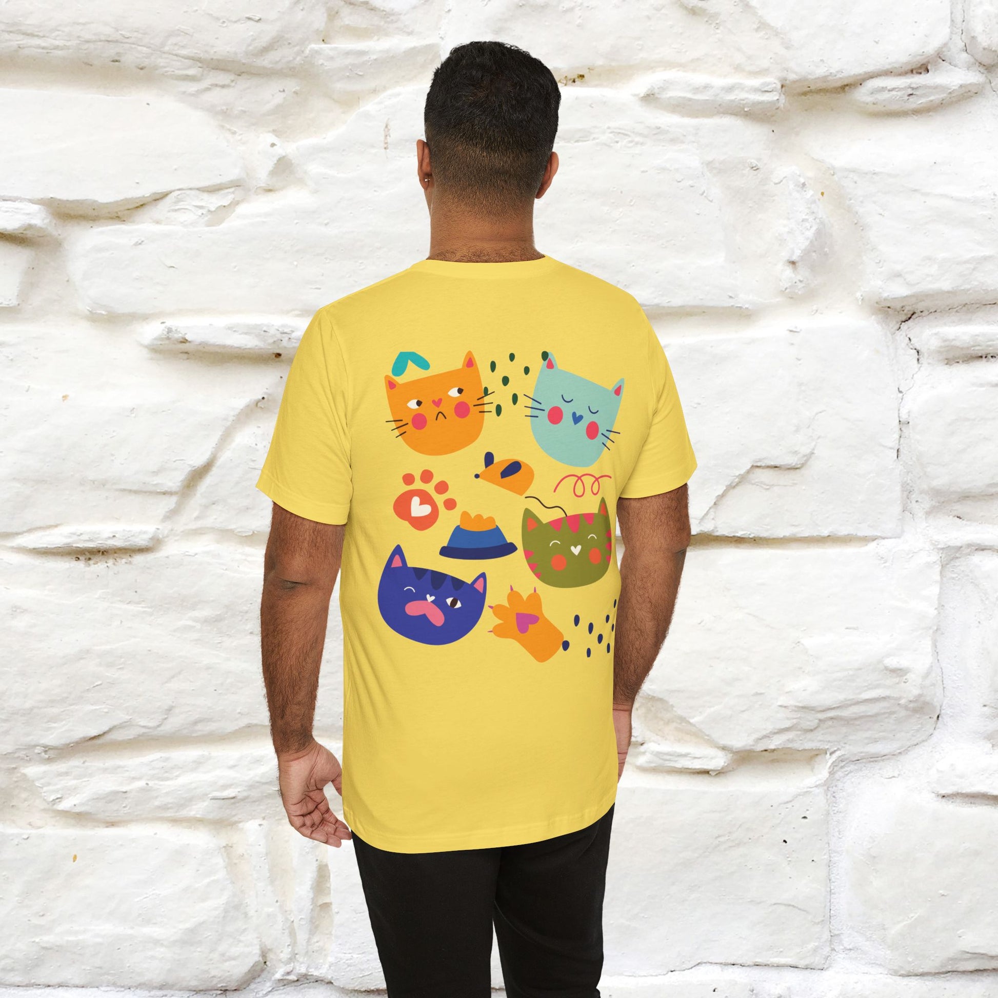 ''The Power Of Meow'' Cat T-Shirt Front and Back Design | Nunu&Miao Studio - Nunu&Miao Studio