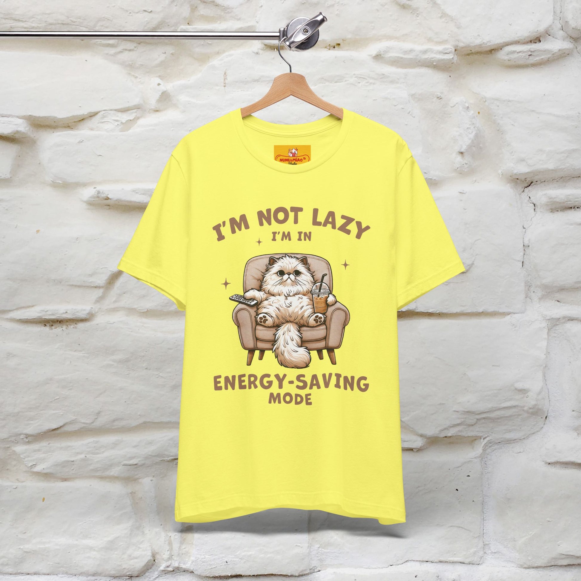"I'm Not Lazy I'm In Energy-Saving Mode " Cat T-shirt |Nunu&Miao Studio - Nunu&Miao Studio