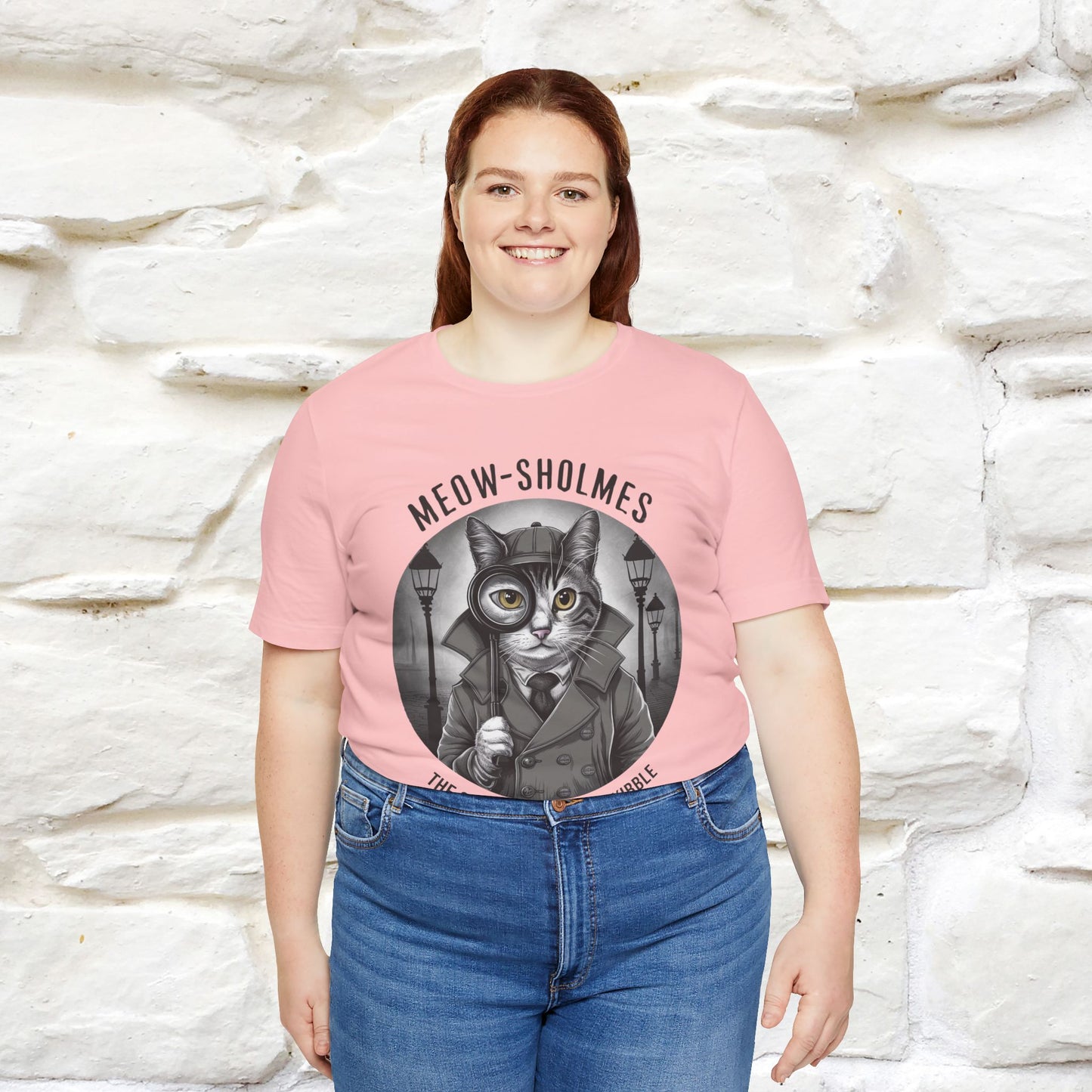 ''Meow-Sholmes: The Case of the Missing Kibble'' | Detective Cat Tee | Nunu&Miao Studio - Nunu&Miao Studio