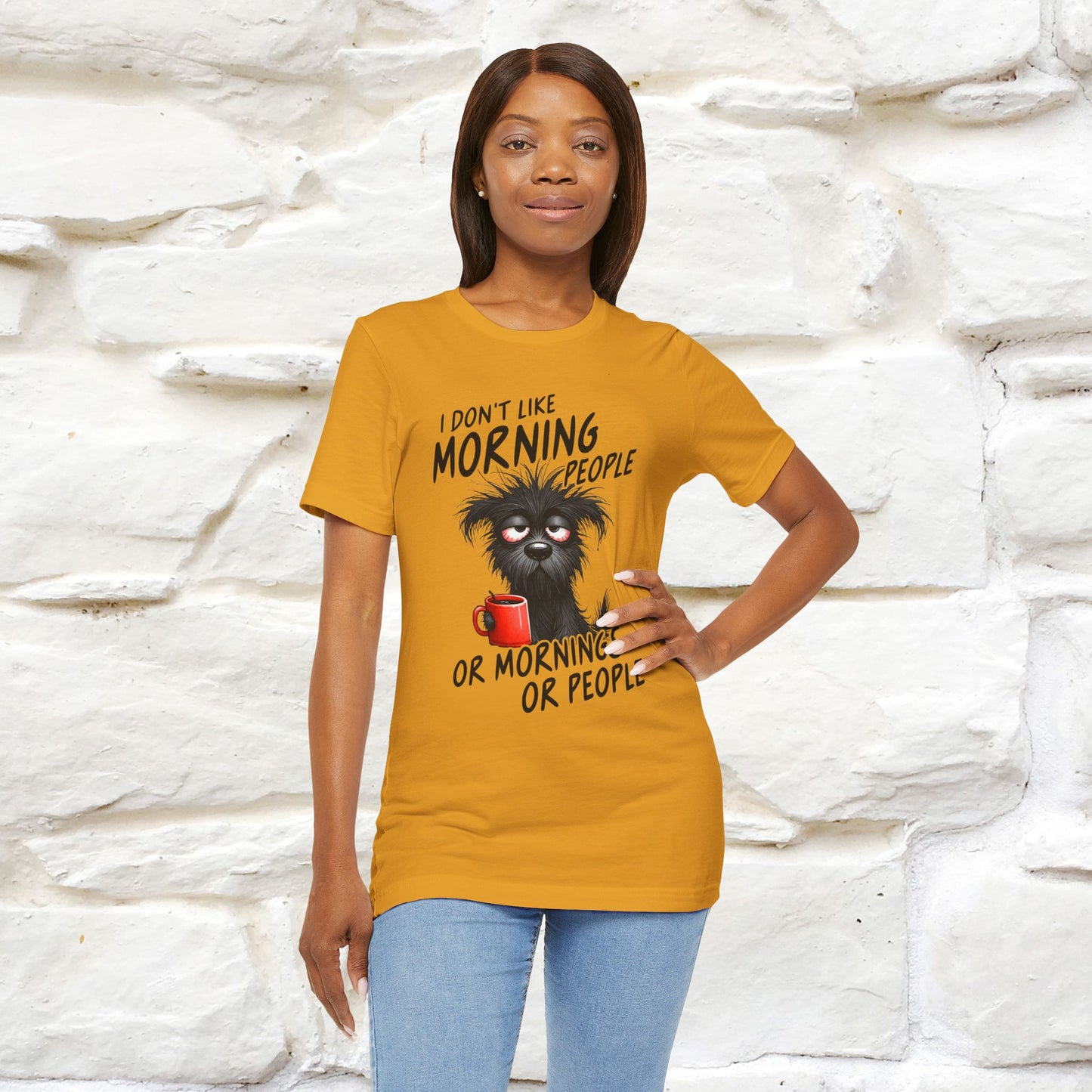 "I Don't Like Morning People..." Funny T-shirt |Nunu&Miao Studio - Nunu&Miao Studio