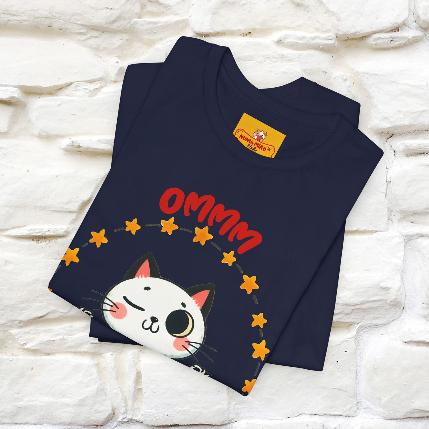 ''Ommm, Keep Calm'' Cat T-Shirt | Nunu&Miao Studio - Nunu&Miao Studio
