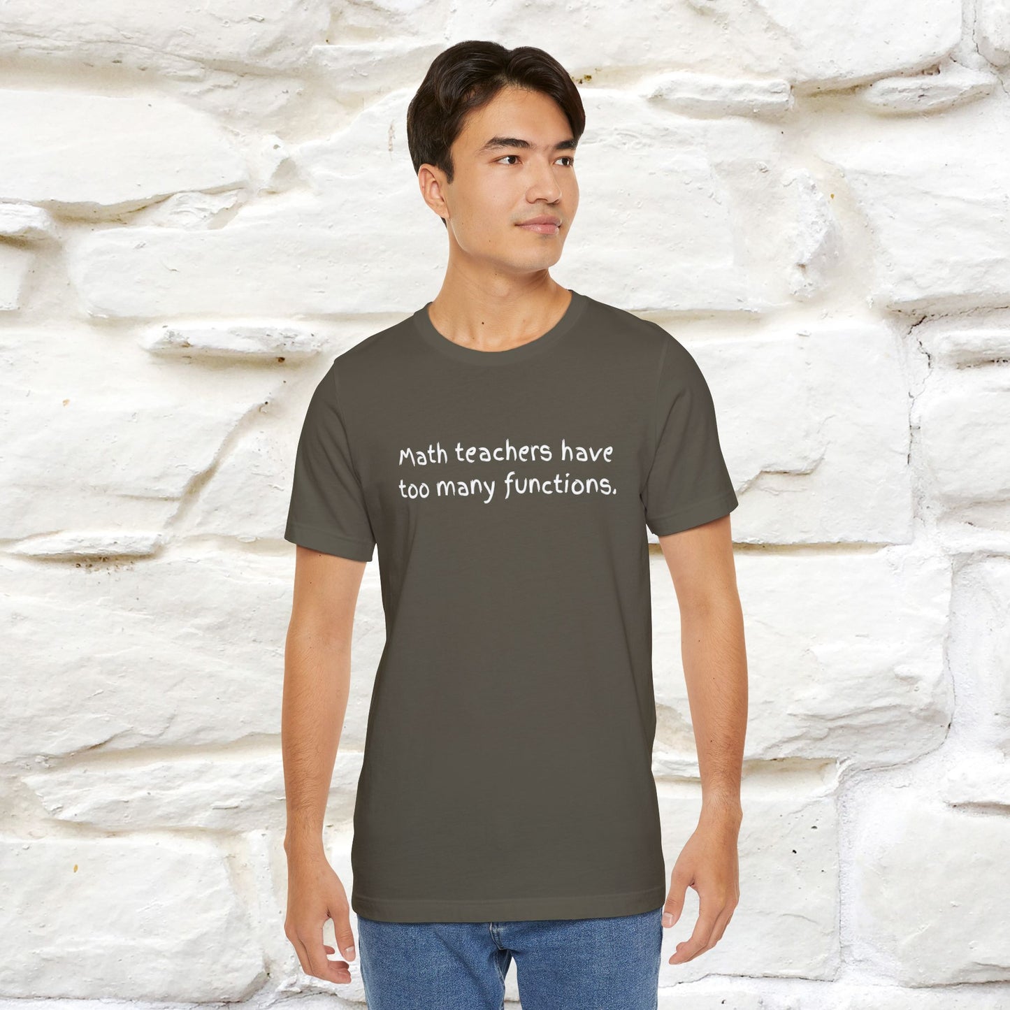 “Math teachers have too many functions.”|  Cat T-Shirt | Front & Back Design | Nunu&Miao Studio