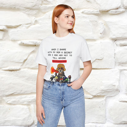 "When I Share  With My Mom a Secret" Cat T-Shirt | Nunu&Miao Studio