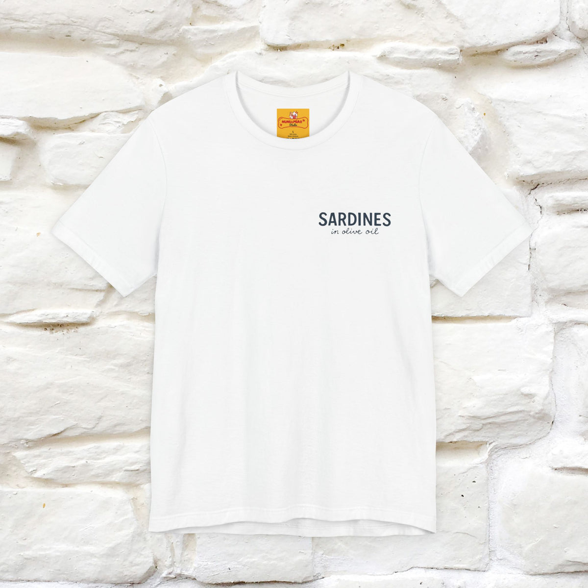 "Sardines In Olive Oil" Cute T-shirt | Front & Back Design|Nunu&Miao Studio