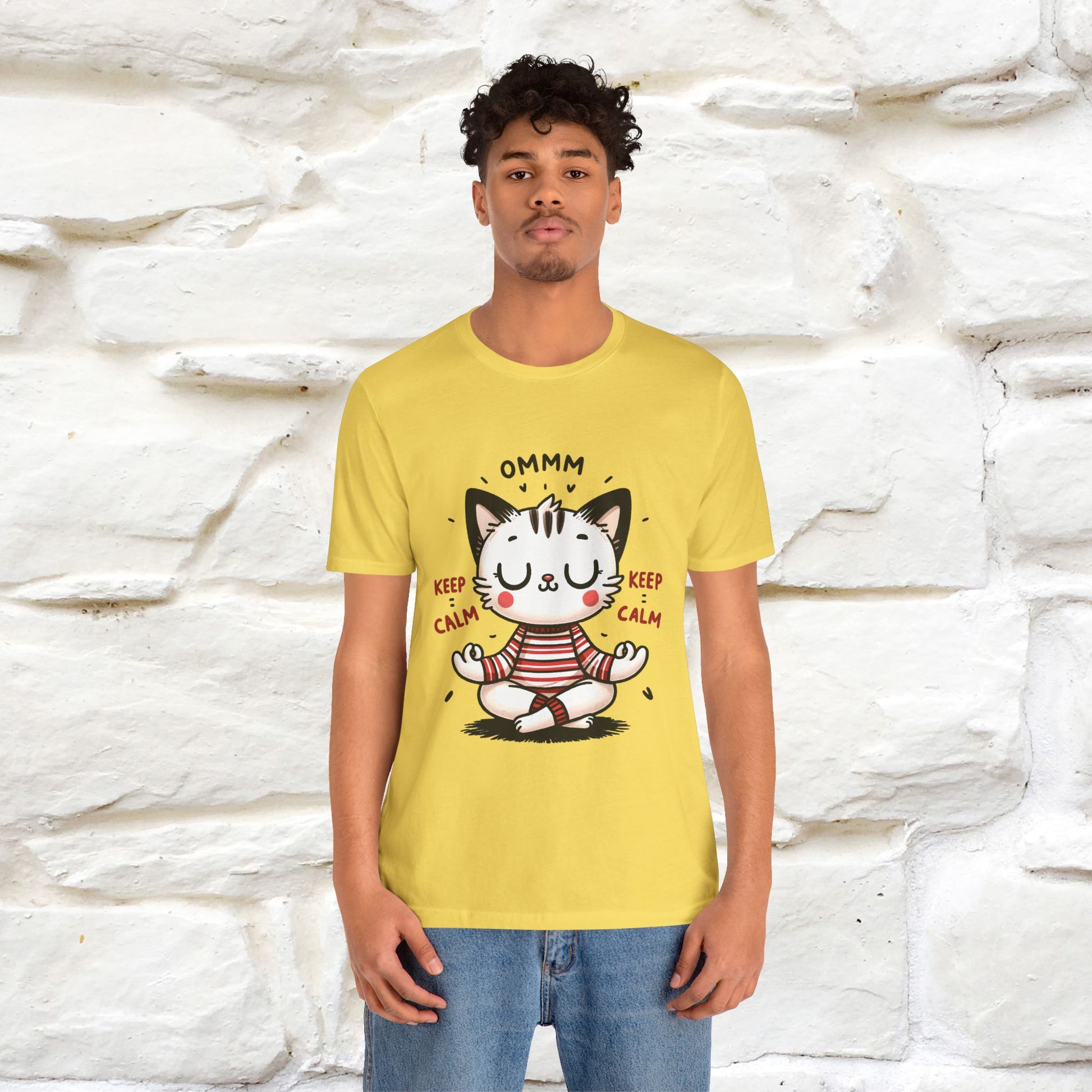 Ommm, Keep Calm | Relaxed Cat Shirt for Men & Women | 100% Cotton* - Nunu&Miao Studio
