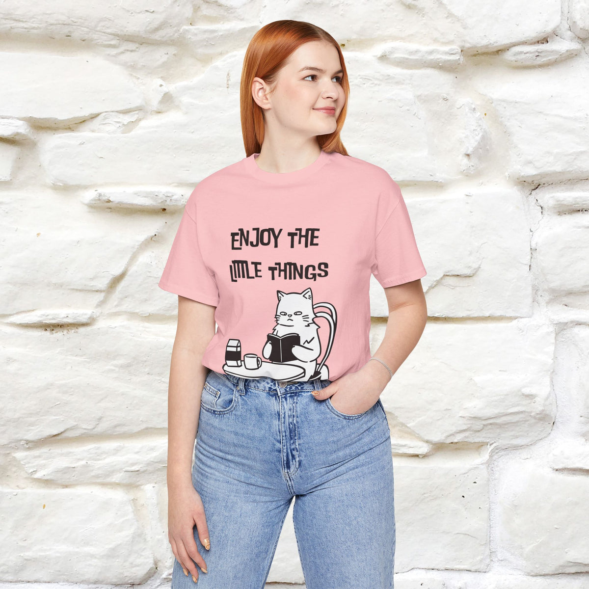 "Enjoy The Little Things." Cat T-Shirt | Nunu&Miao Studio