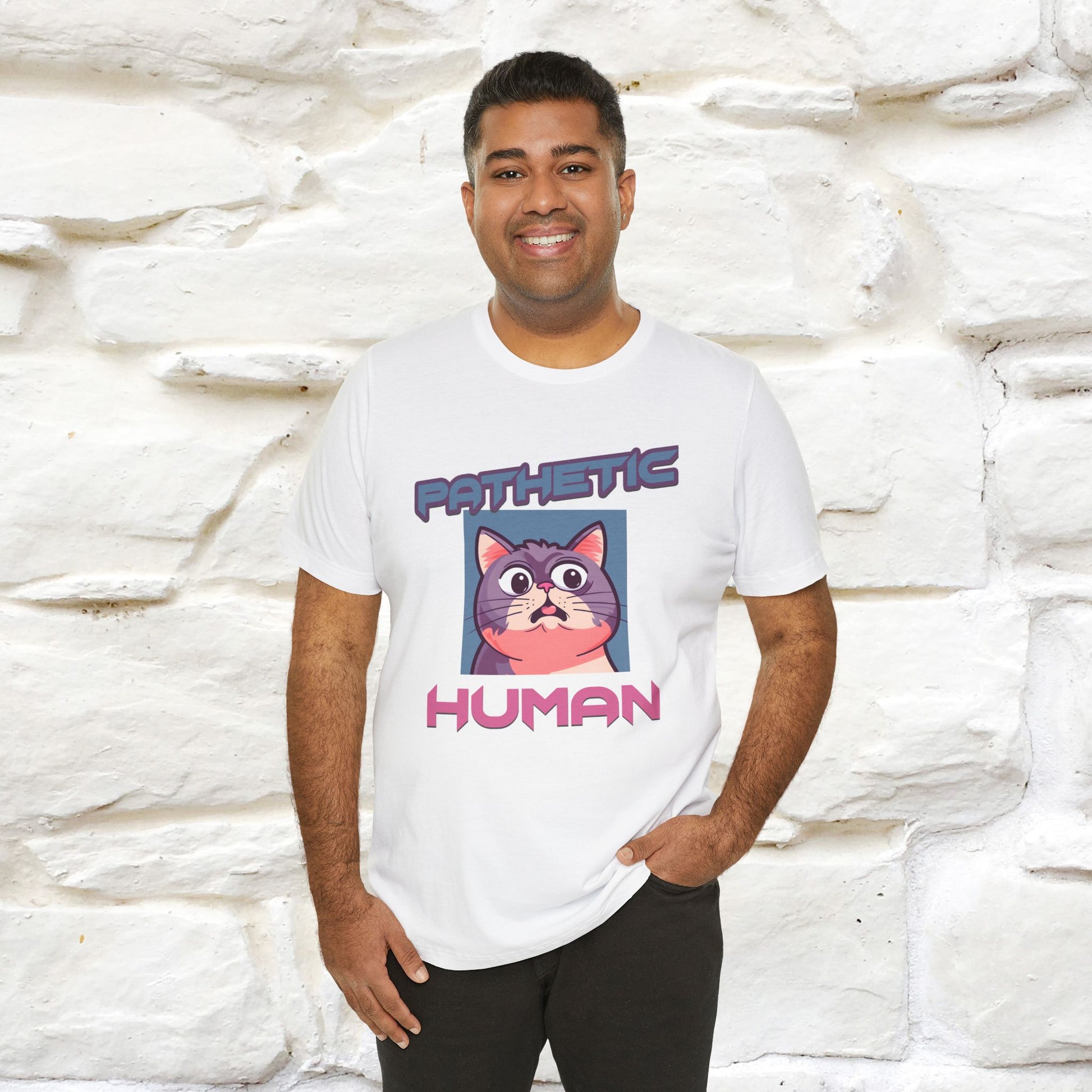 ''Pathetic Human'' | Funny Cat T-Shirt | Nunu&Miao Studio - Nunu&Miao Studio