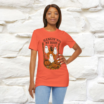 "Hanging With My Boos" Halloween Cat T-shirt |Nunu&Miao Studio - Nunu&Miao Studio