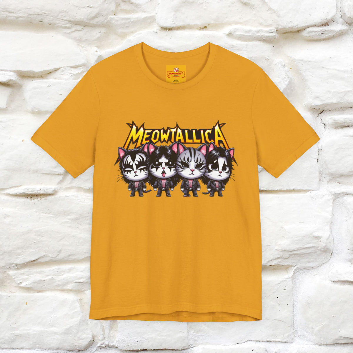 Meowtallica T-Shirt | Rock-Inspired Cat Tee| Nunu&Miao Studio