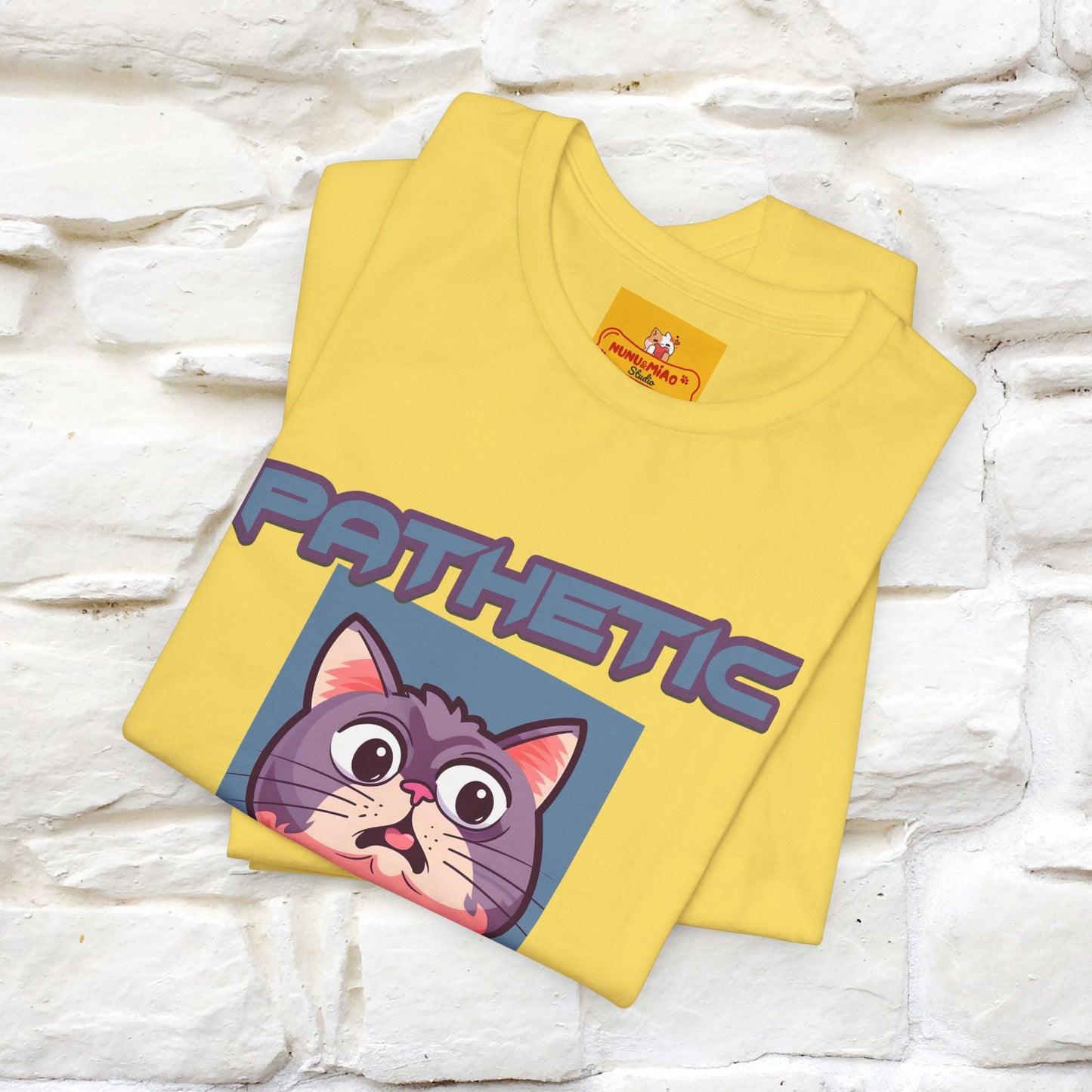 ''Pathetic Human'' | Funny Cat T-Shirt | Nunu&Miao Studio - Nunu&Miao Studio