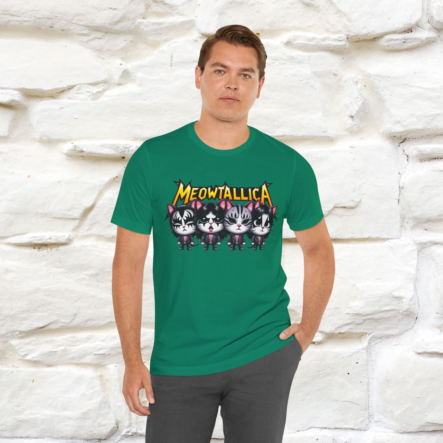 Meowtallica T-Shirt | Rock-Inspired Cat Tee| Nunu&Miao Studio - Nunu&Miao Studio