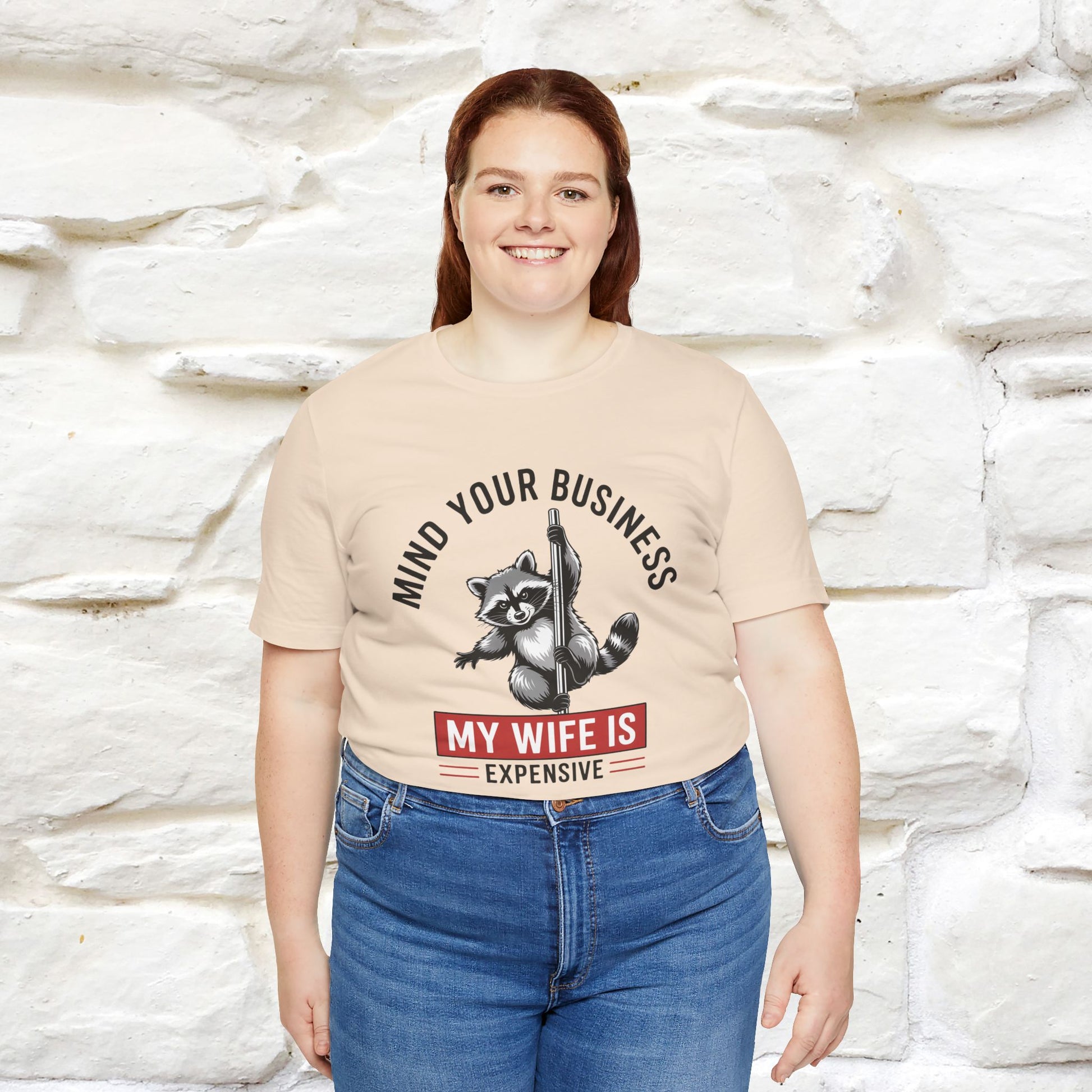 "Mind Your Business My Wife Is Expencive" Funny T-shirt |Nunu&Miao Studio - Nunu&Miao Studio