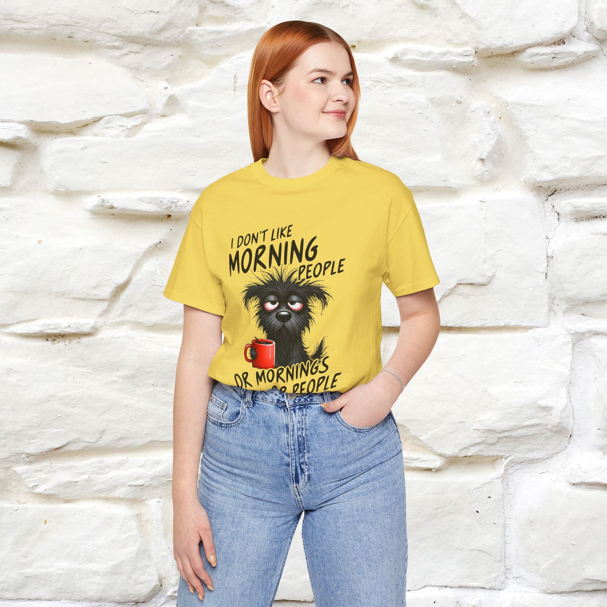 "I Don't Like Morning People..." Funny T-shirt |Nunu&Miao Studio - Nunu&Miao Studio