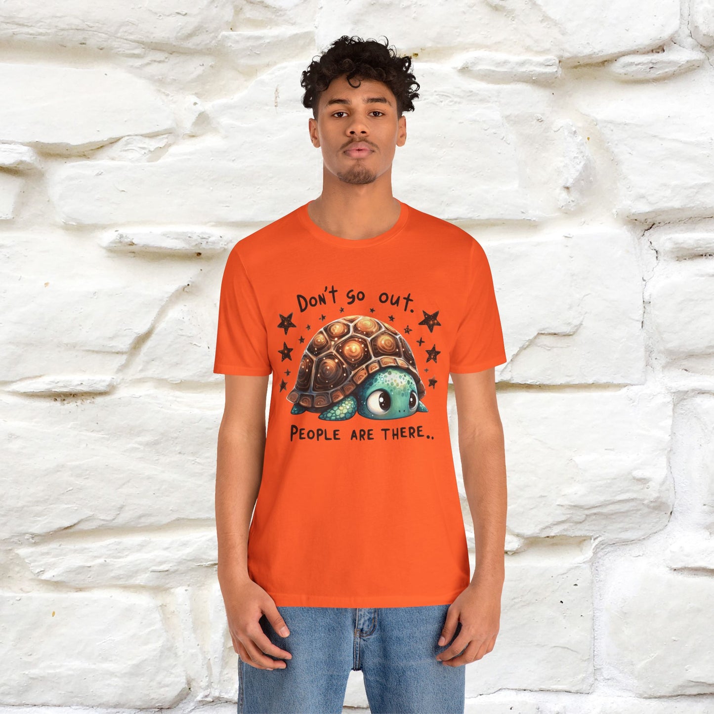 "Don't Go Out ..People Are There." |Funny T-Shirt | Nunu&Miao Studio - Nunu&Miao Studio