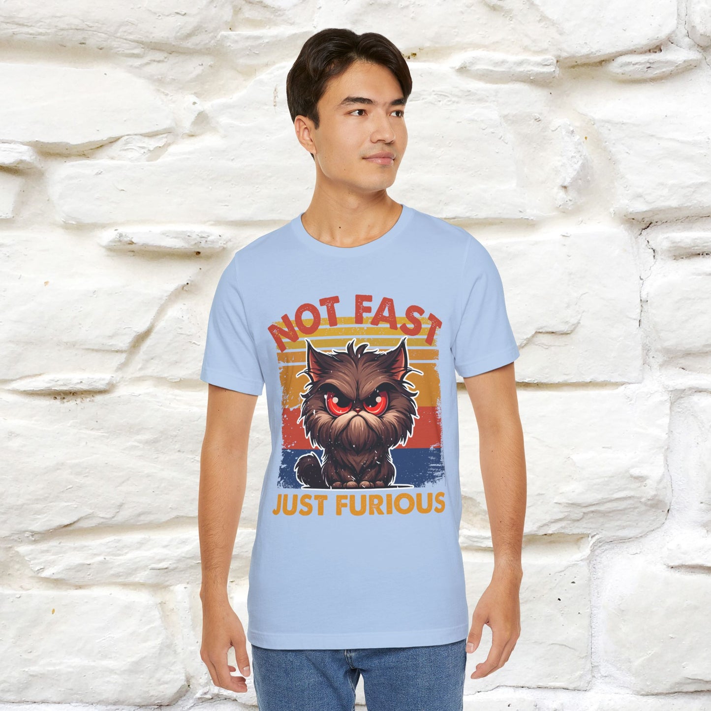 Not Fast, Just Furious |  Sarcastic Cat T-Shirt | Nunu&Miao Studio - Nunu&Miao Studio