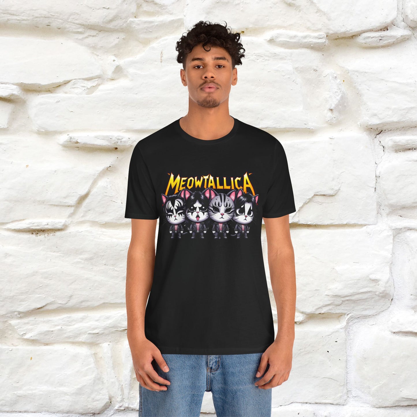 Meowtallica T-Shirt | Rock-Inspired Cat Tee| Nunu&Miao Studio - Nunu&Miao Studio