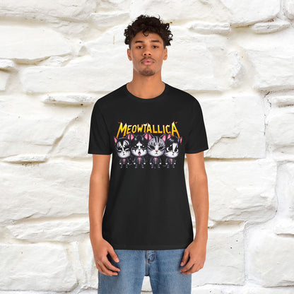 Meowtallica T-Shirt | Rock-Inspired Cat Tee| Nunu&Miao Studio - Nunu&Miao Studio