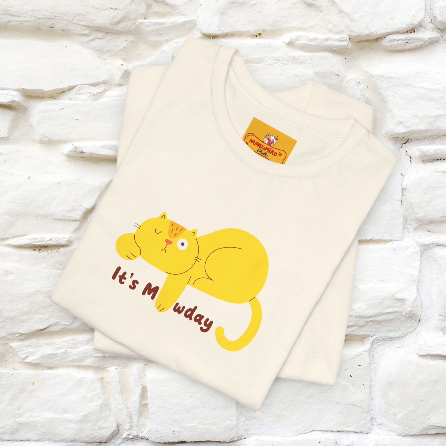 "It's Meawday" Cat T-shirt | Front & Back Design | Nunu&Miao Studio - Nunu&Miao Studio