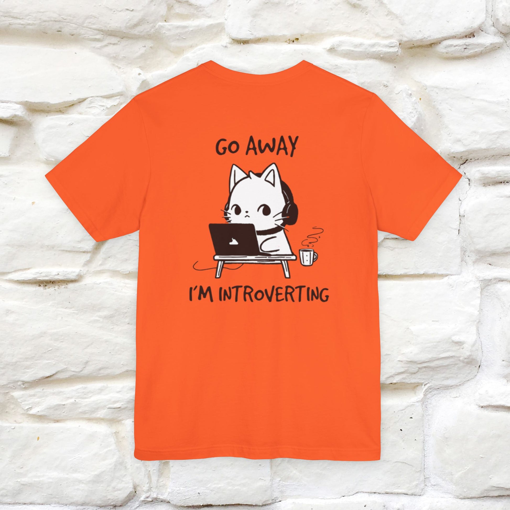 ''Go Away, I’m Introverting'' Cat T-Shirt | Nunu & Miao Studio - Nunu&Miao Studio