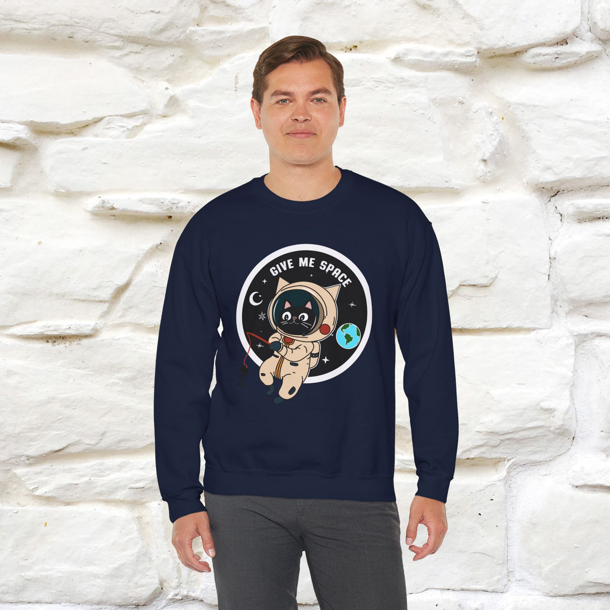 ''Give Me Space'' |Cat Sweatshirt | Nunu&Miao Studio