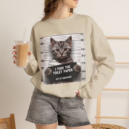 "I Tore The Toilet Paper.'' |Cat Sweatshirt | Nunu&Miao Studio