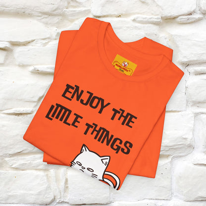 "Enjoy The Little Things." Cat T-Shirt | Nunu&Miao Studio