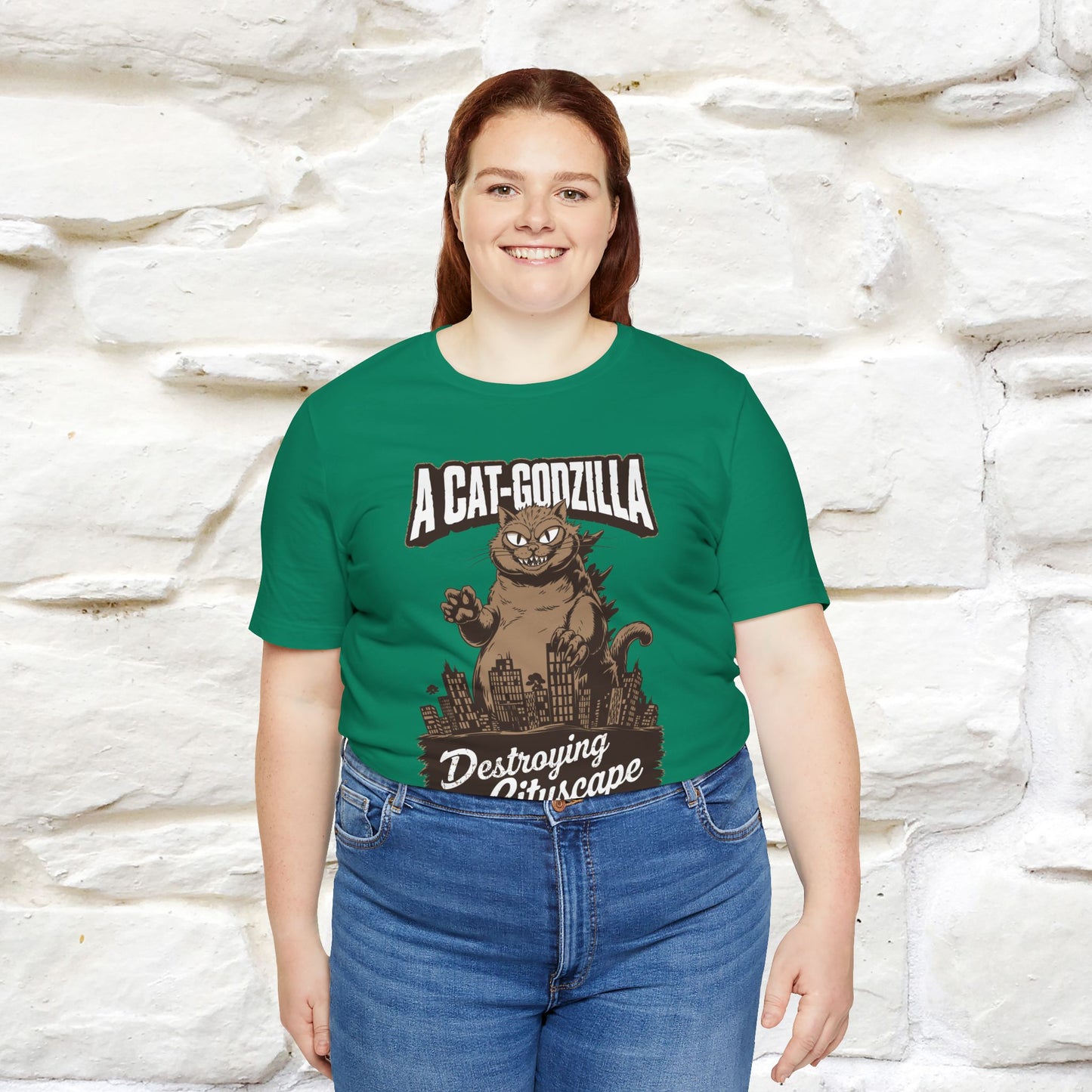 ''A Cat-Godzilla ''| CatT-Shirt | Nunu&Miao Studio - Nunu&Miao Studio