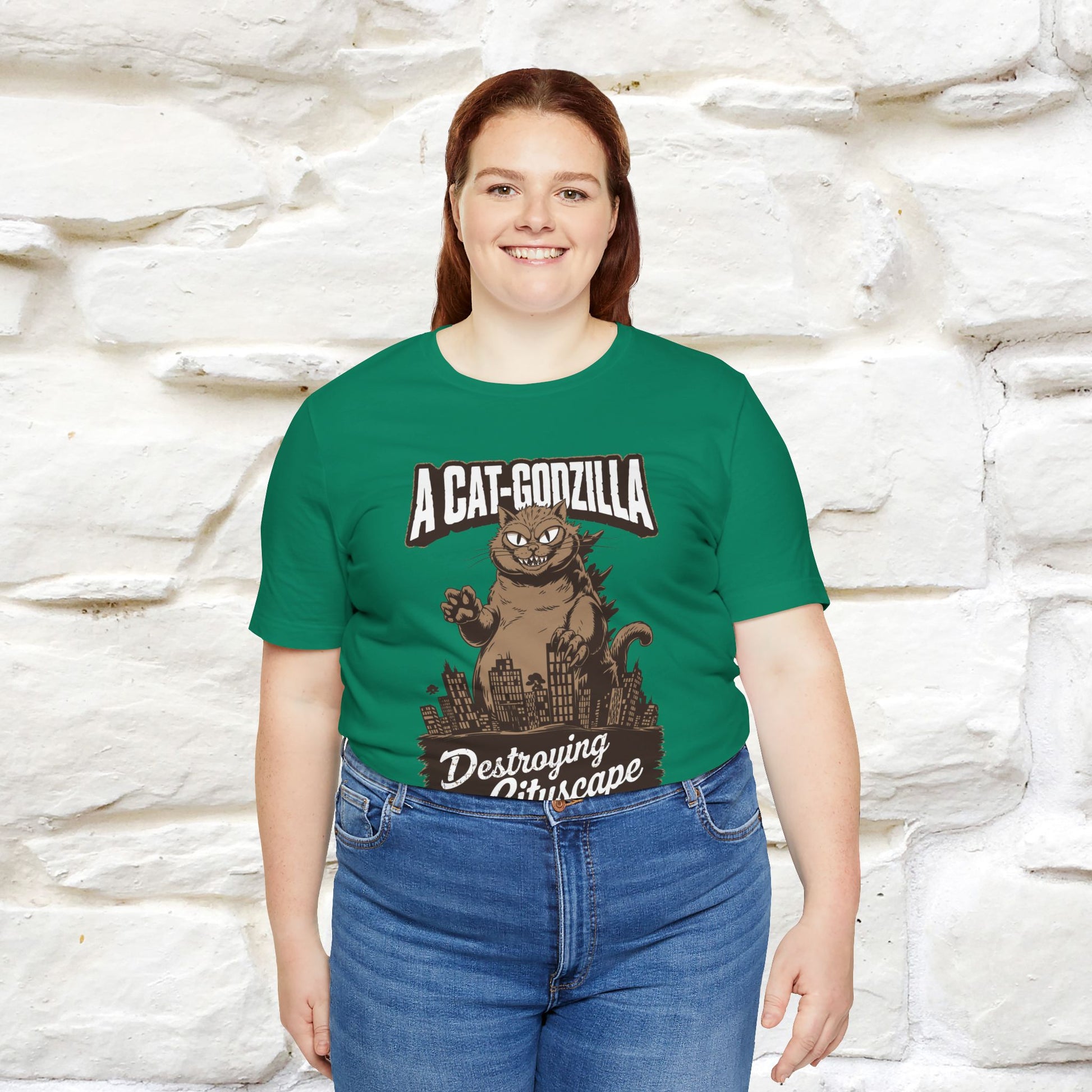 ''A Cat-Godzilla ''| CatT-Shirt | Nunu&Miao Studio - Nunu&Miao Studio