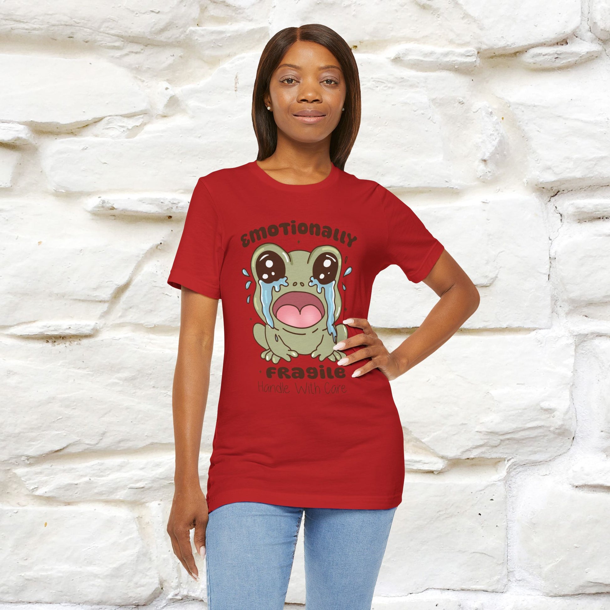 "Emotionally Fragile Handle With Care " Funny T-shirt |Nunu&Miao Studio - Nunu&Miao Studio