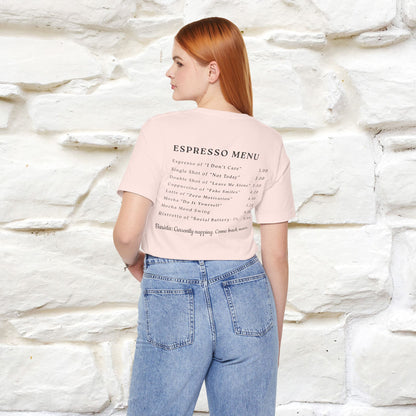 "More Espresso Less Depresso" |Cat T-Shirt | Nunu&Miao Studio - Nunu&Miao Studio