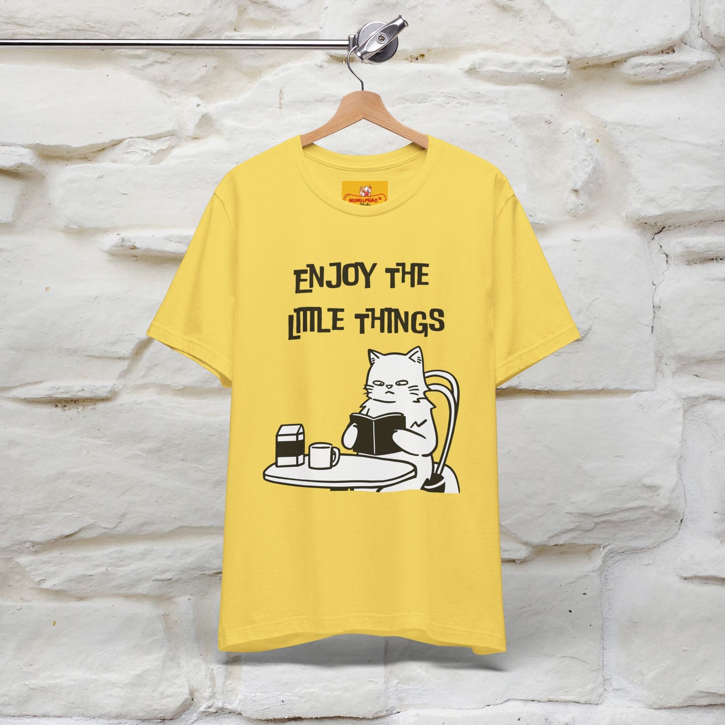 "Enjoy The Little Things." Cat T-Shirt | Nunu&Miao Studio