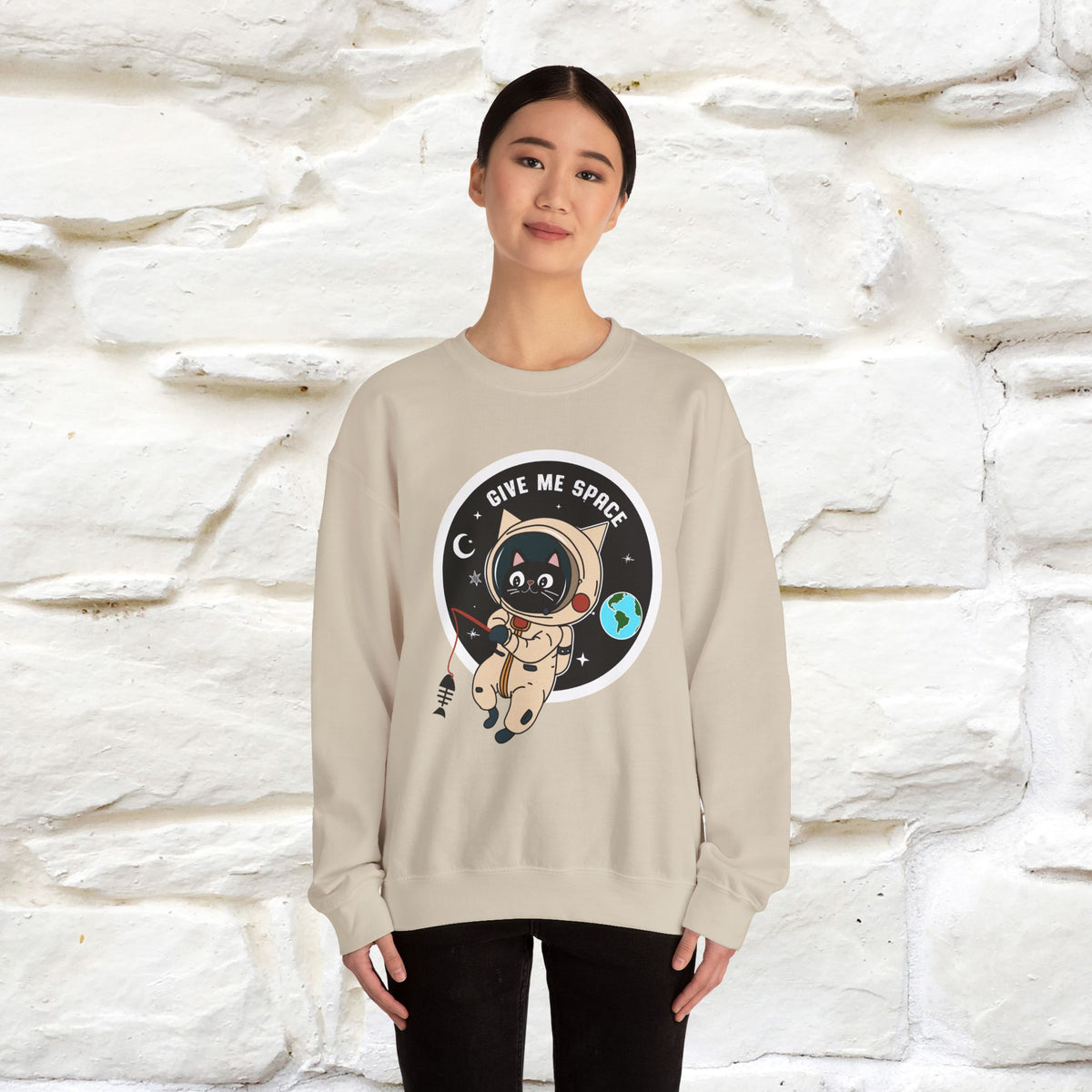 ''Give Me Space'' |Cat Sweatshirt | Nunu&Miao Studio