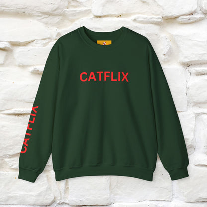 "Catflix'' |Cat Sweatshirt | Nunu&Miao Studio