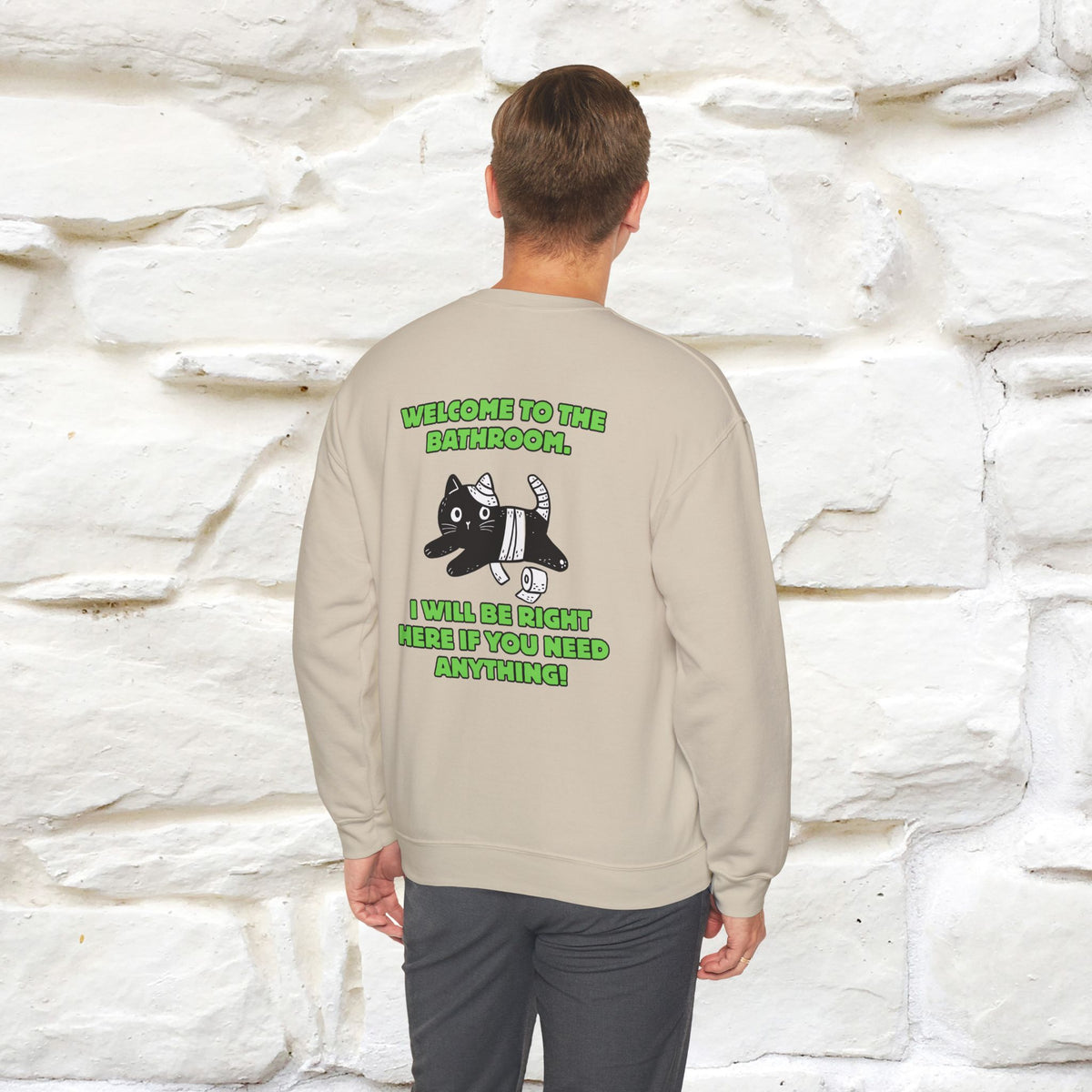 ''Welcome To The Bathroom...'' |Cat Sweatshirt | Nunu&Miao Studio