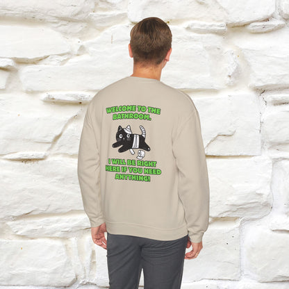 ''Welcome To The Bathroom...'' |Cat Sweatshirt | Nunu&Miao Studio
