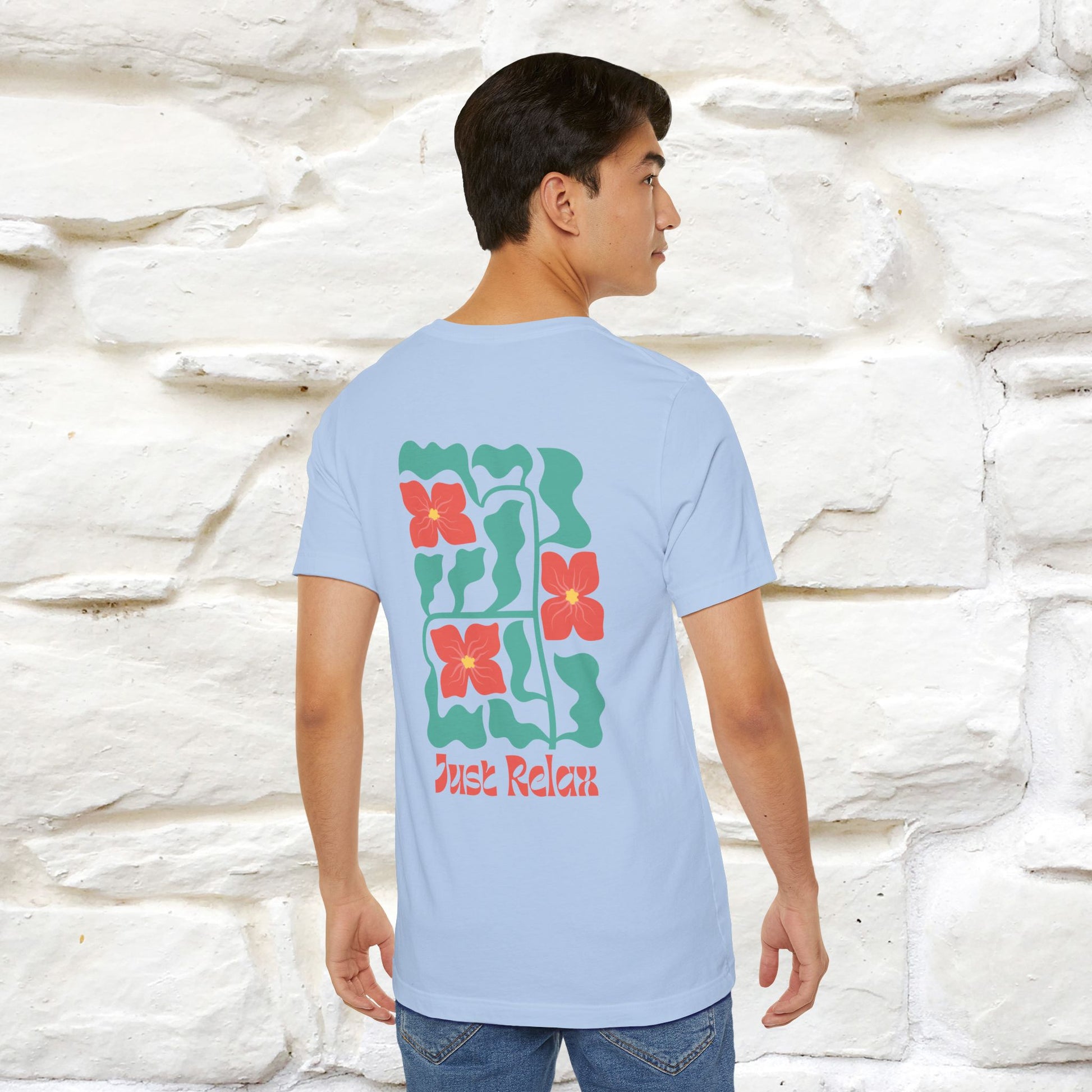 "Just Relax'' Cat T-Shirt Front and Back Design | Nunu&Miao Studio - Nunu&Miao Studio