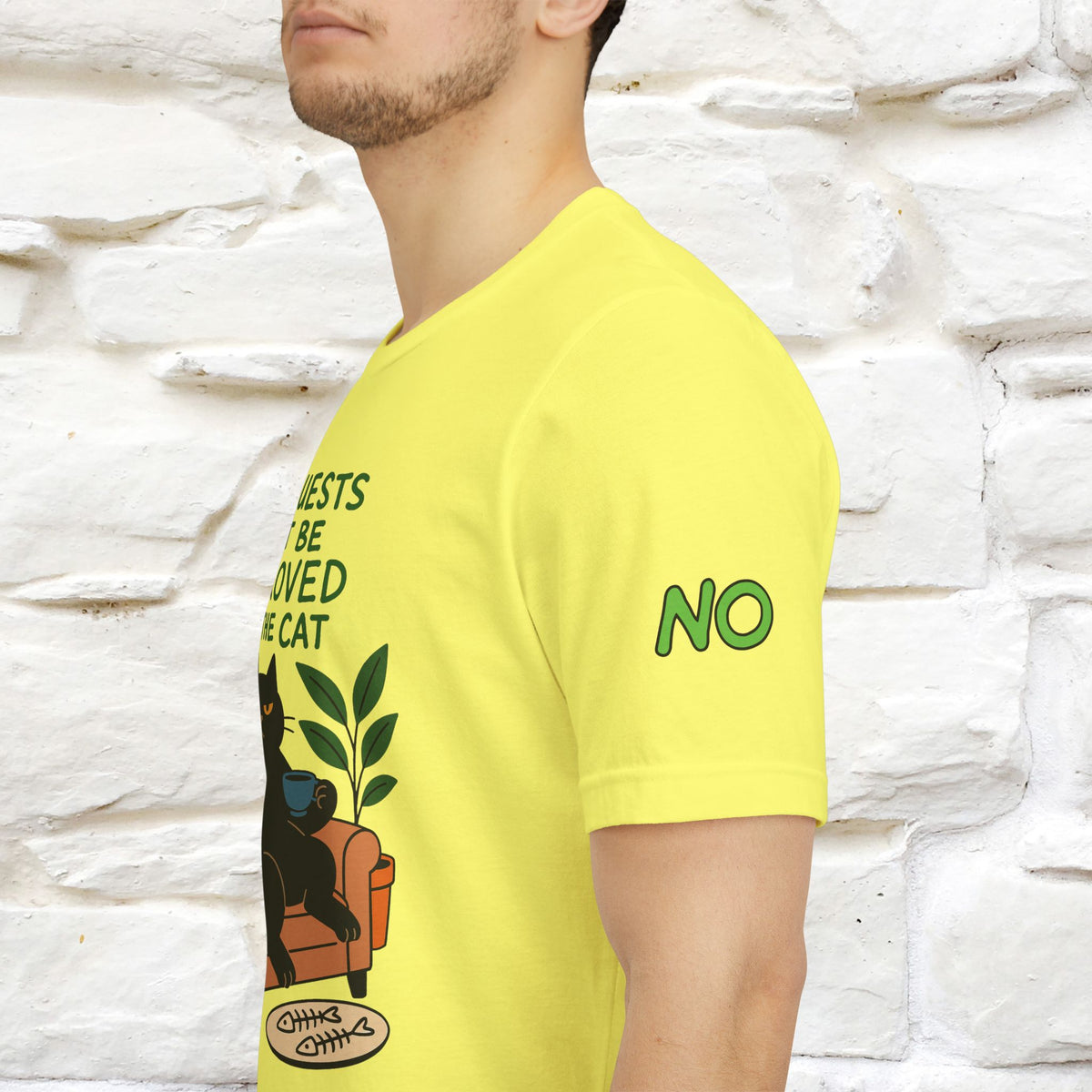 "All Guest Must Be Approved By The Cat - NO,MAYBE" Cat T-shirt |Nunu&Miao Studio