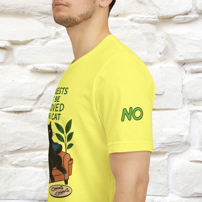 "All Guest Must Be Approved By The Cat - NO,MAYBE" Cat T-shirt |Nunu&Miao Studio