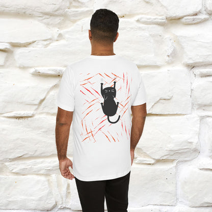 “Love Hurts"  Funny Cat T-Shirt | Front & Back Design | Nunu&Miao Studio